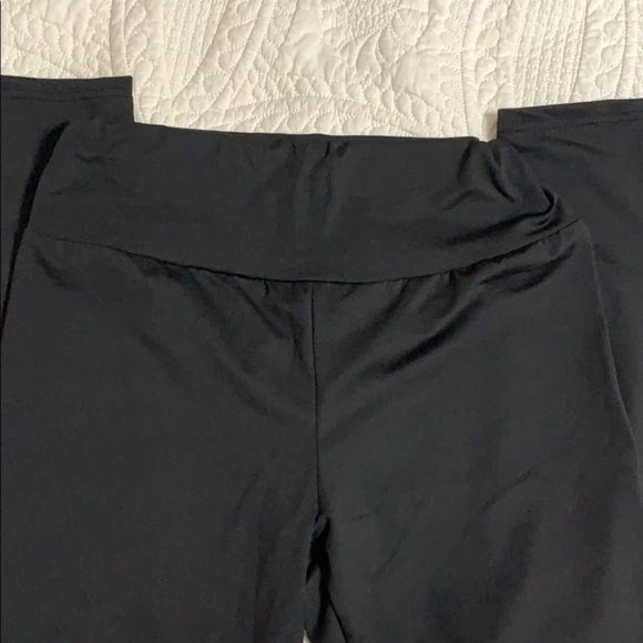 Wila Black Leopard Color Block Mesh Full Length Leggings Small - Picture 7 of 8